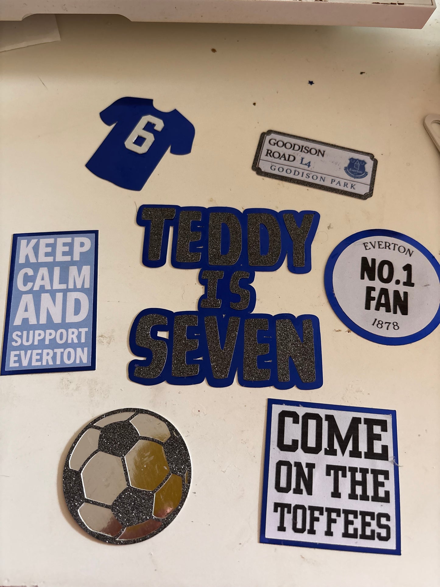 Personalised Everton Cake Toppers