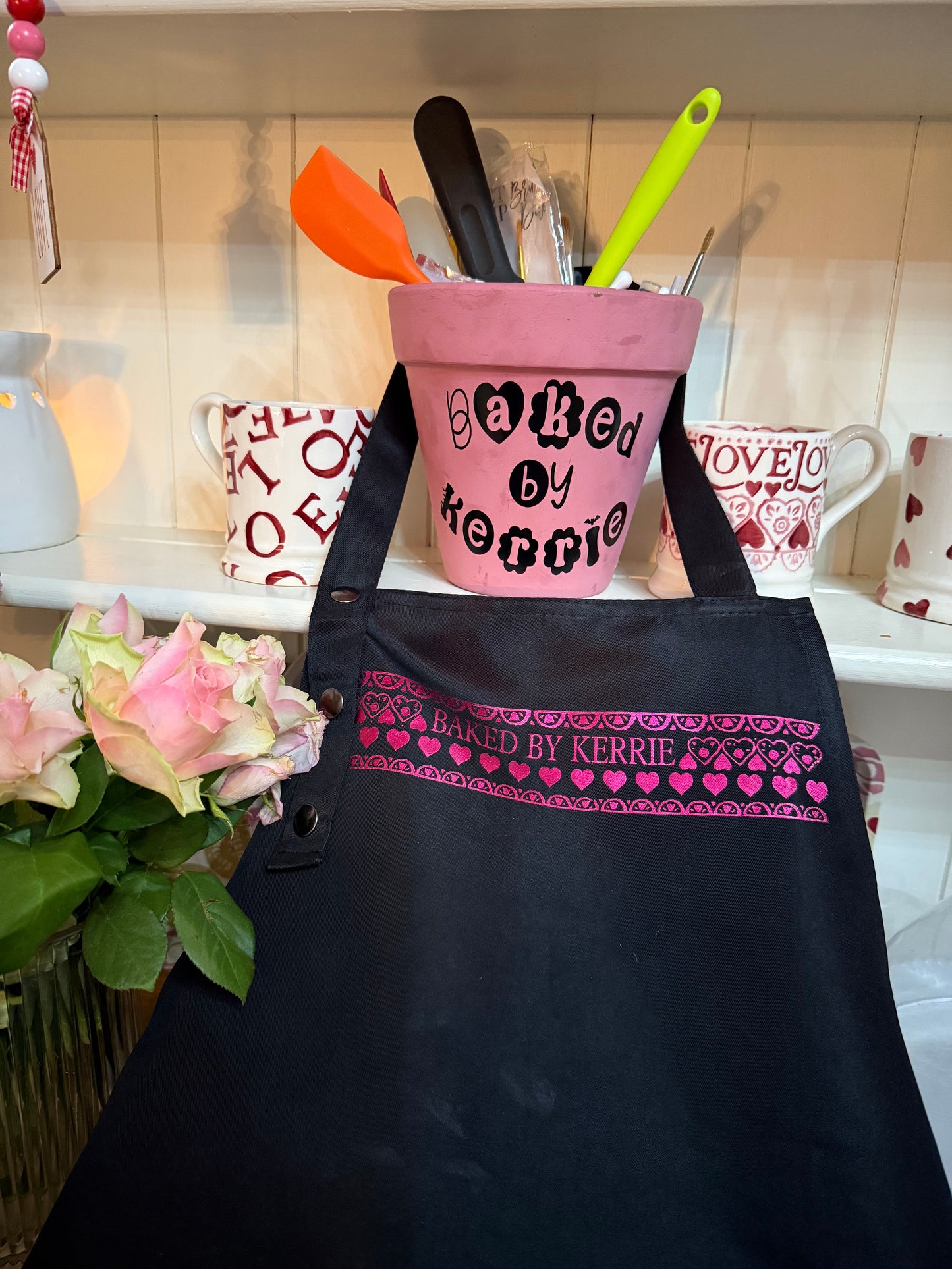Personalised Branded Black Apron